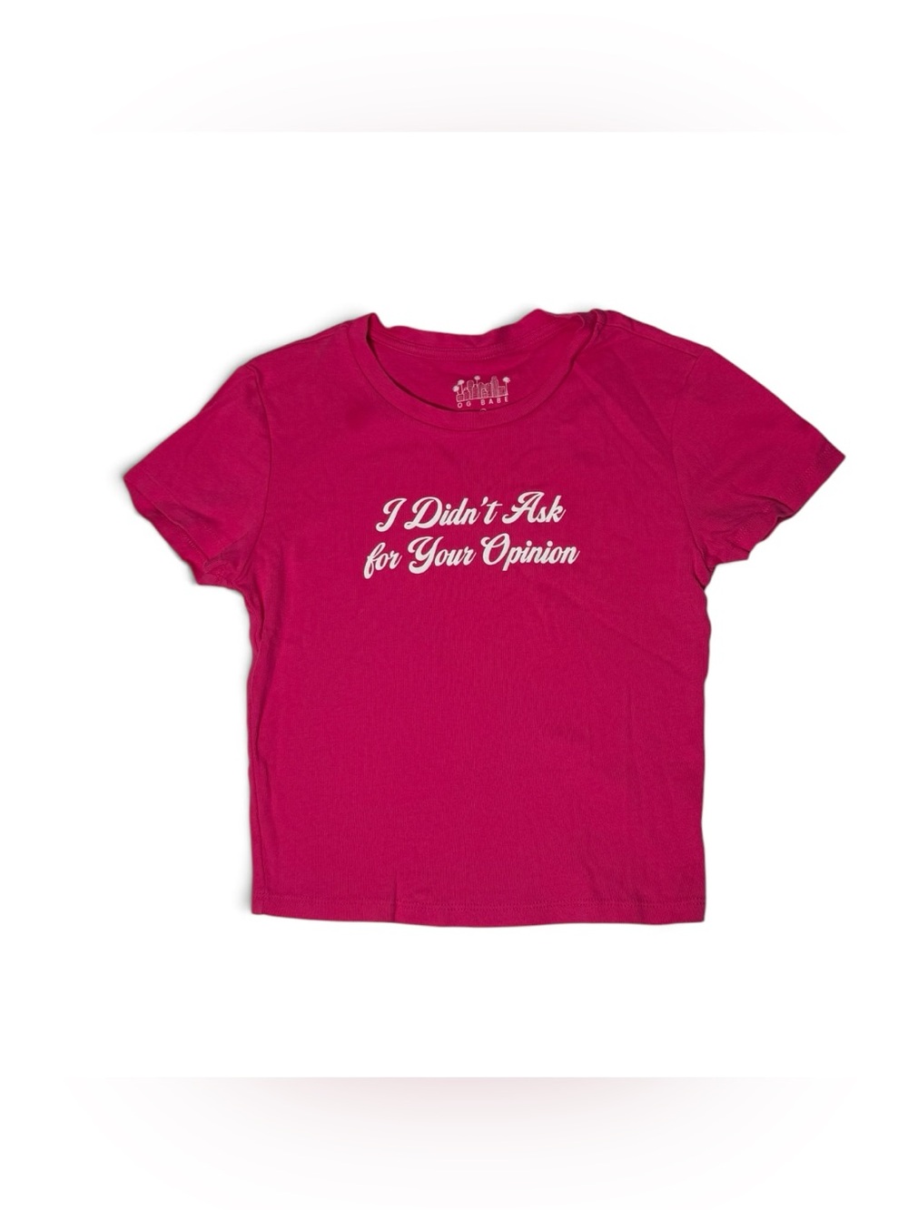 OG Babe Hot Pink Graphic Baby Tee- Small